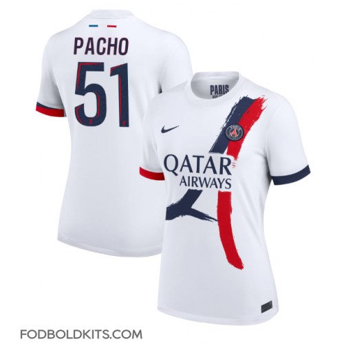 Paris Saint-Germain Willian Pacho #51 Udebanetrøje Dame 2024-25 Kortærmet